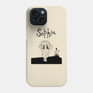 Sophia | Goldengirls |black retro vintage Phone Case