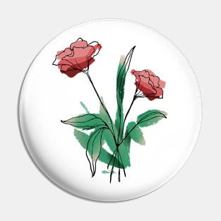 Abstract Flower Pin