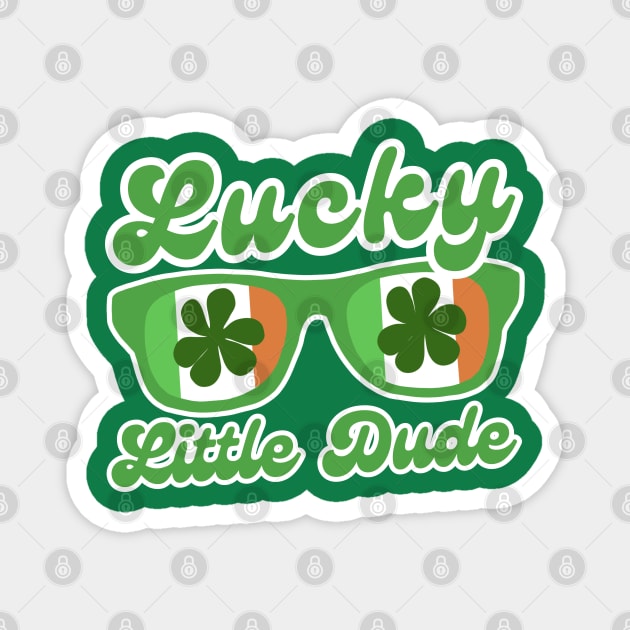 Lucky Little Dude Funny St Patricks Day Magnet by Illustradise