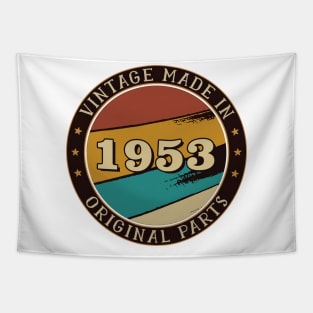 Vintage Made In 1953 Original Parts Tapestry