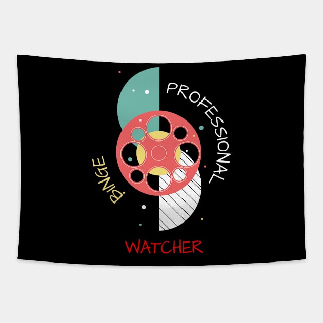 Professional Binge Watcher Tapestry by Dogefellas