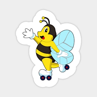 Bee Roller skates Inline skating Magnet