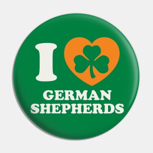 St Patricks Day German Shepard Irish Pride German Shepard Mom Pin