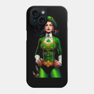 Irish Leprechaun Female Comic Book Hero Phone Case