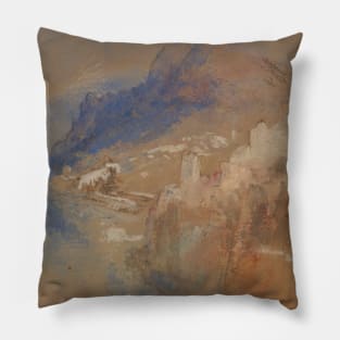 An Italian Lake, 1830 Pillow