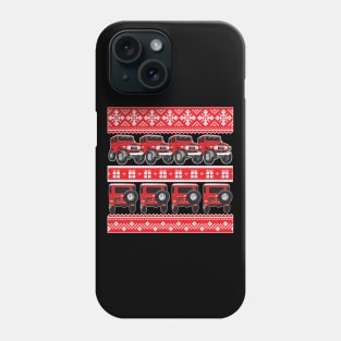 FJ40 Christmas Sweater Red Phone Case