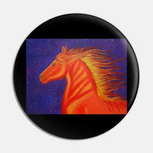 Flaming horse of chaos Pin