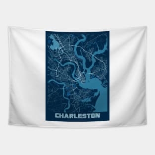 Charleston - United States Peace City Map Tapestry