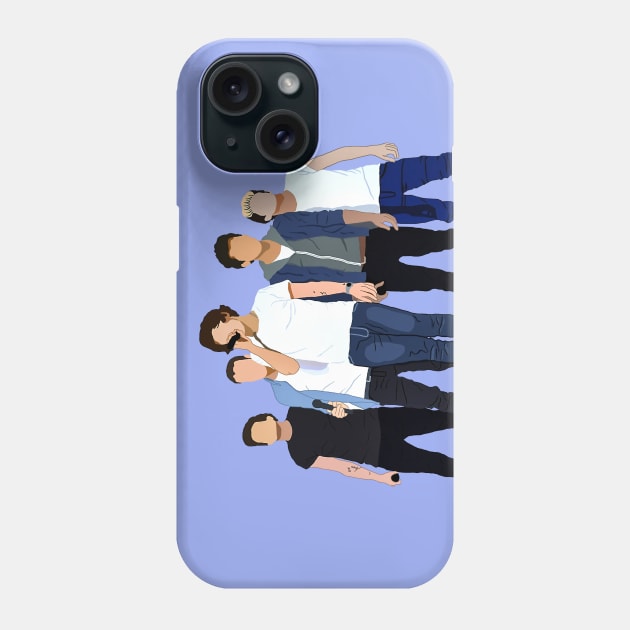 One Direction Live Artwork mode shillouette Phone Case by denissoe