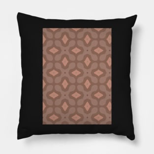 Orange and Brown Pattern 2 Pillow