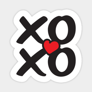 XOXO with Red heart Magnet