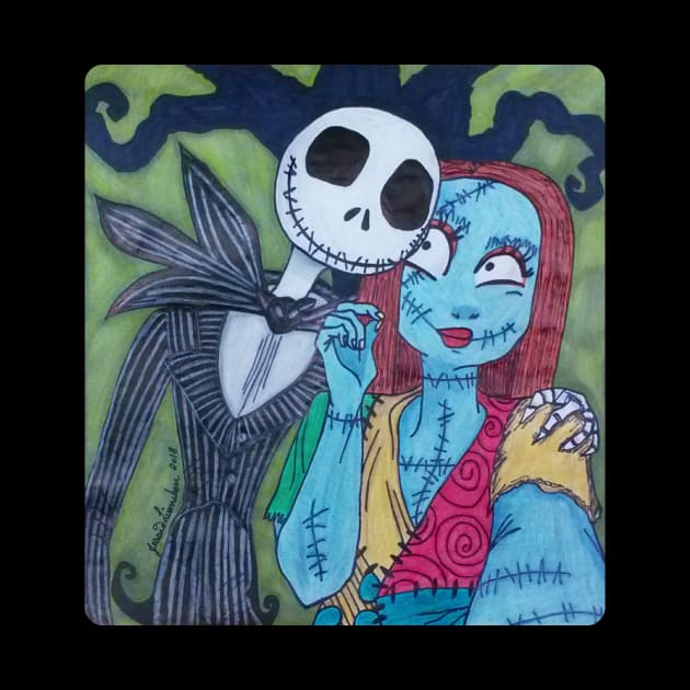 Jack & Sally Take a Selfie by ARTWORKandBEYOND