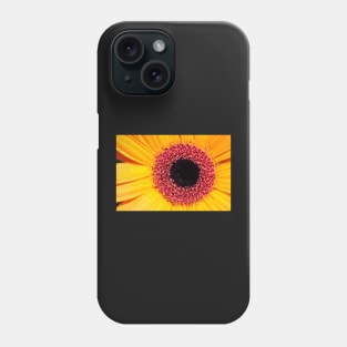 Yellow Gerbera with raindrops Phone Case