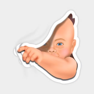 Hide Away Peek A Boo Baby Magnet