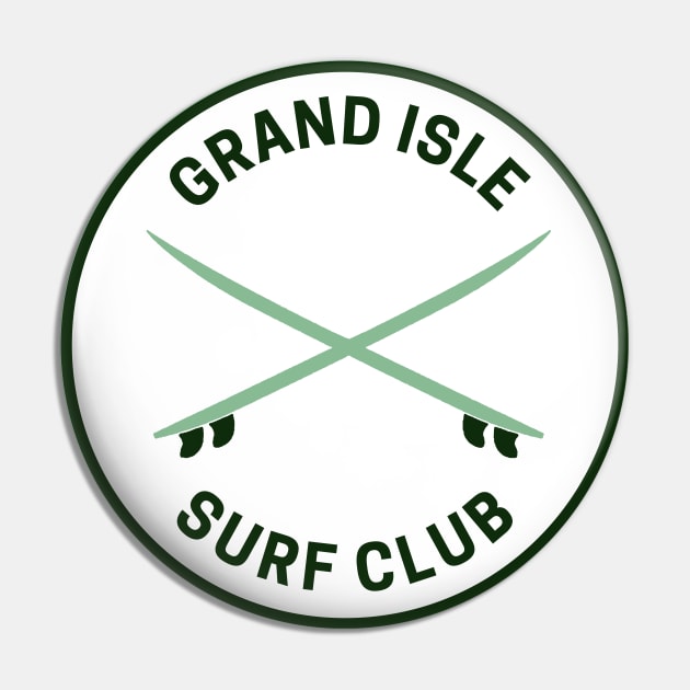 Vintage Grand Isle Louisiana Surf Club Pin by fearcity