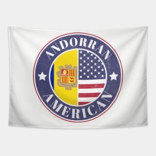 Proud Andorran-American Badge - Andorra Flag Tapestry