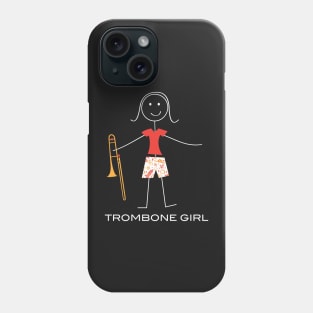 Funny Womens Trombone Girl Phone Case