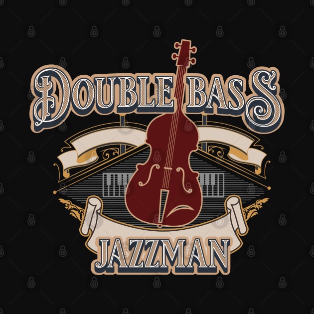 Jazz Man Double Bass by bert englefield 