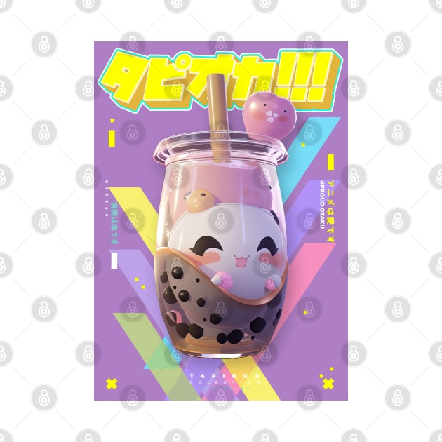 Lucky Korean Milktea Bubble Tea - Tapioka Collection | Kawaii Aesthetic Anime Bubble Tea 3D Pop Art Design | PROUD OTAKU by PROUD OTAKU