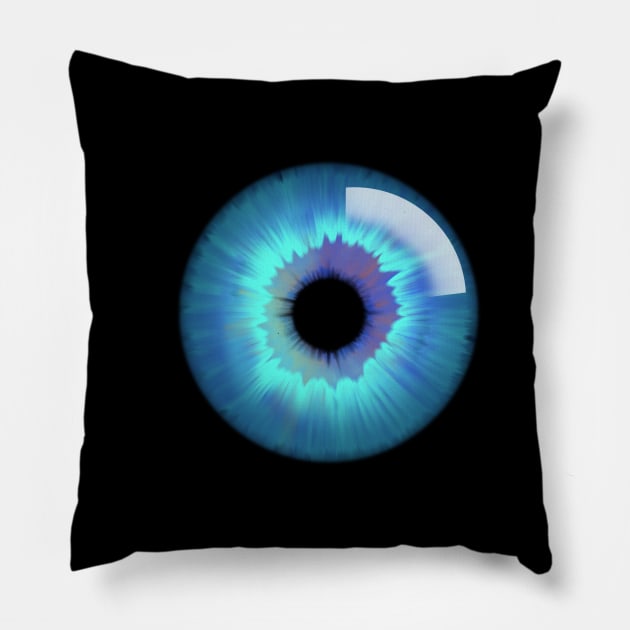 Blue eye Pillow by Amelialejandra