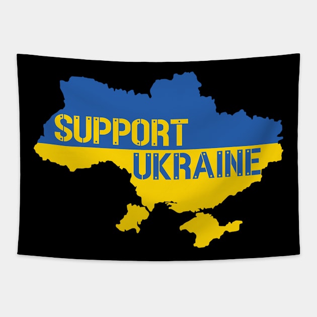 SUPPORT UKRAINE - PROTEST Tapestry by ProgressiveMOB