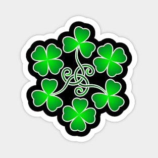 Shamrock pattern. Magnet