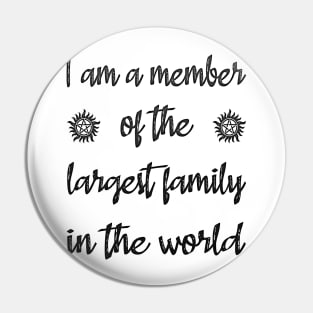 SPN - FAMILY BLACK Pin