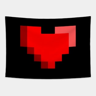 DIGITAL PIXEL HEART Tapestry