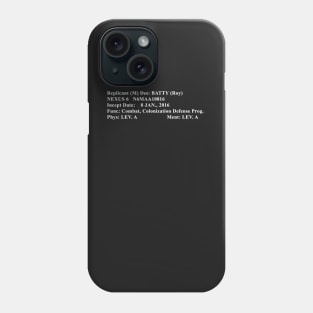 Roy Batty Bio Phone Case