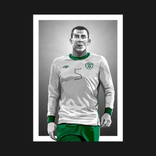 Richard Dunne - Ireland #5 Artwork T-Shirt