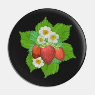 Strawberry Patch Pin