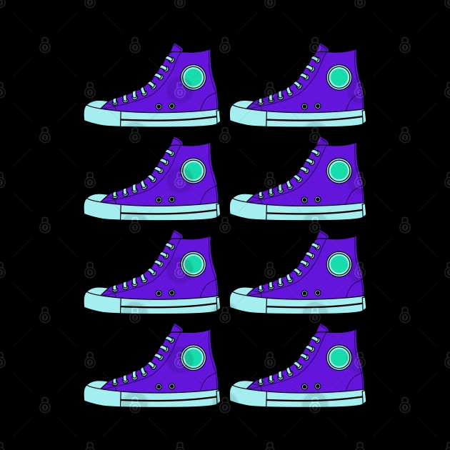 Purple Sneakers by 1001Kites