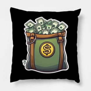 bag full of dollars Pillow