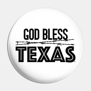 God Bless Texas Pin