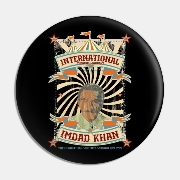 The Wonderful Story of Henry Sugar - Imdad Khan Poster Pin by Barn Shirt USA