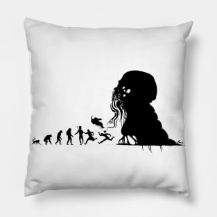 lovecraftian evolution Pillow