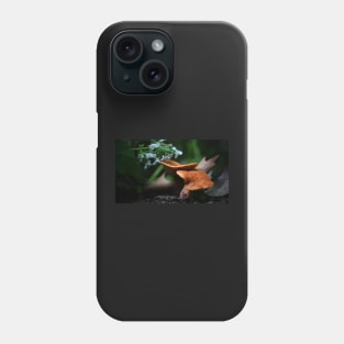 Mushrooms and White Catmint Flowers Phone Case