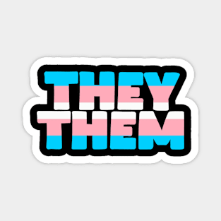 Trans Flag They/Them Magnet