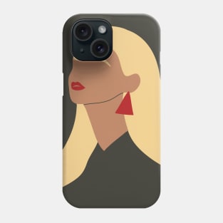 Minimalistic Woman Portrait Phone Case