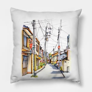 Streets in Japan Pillow