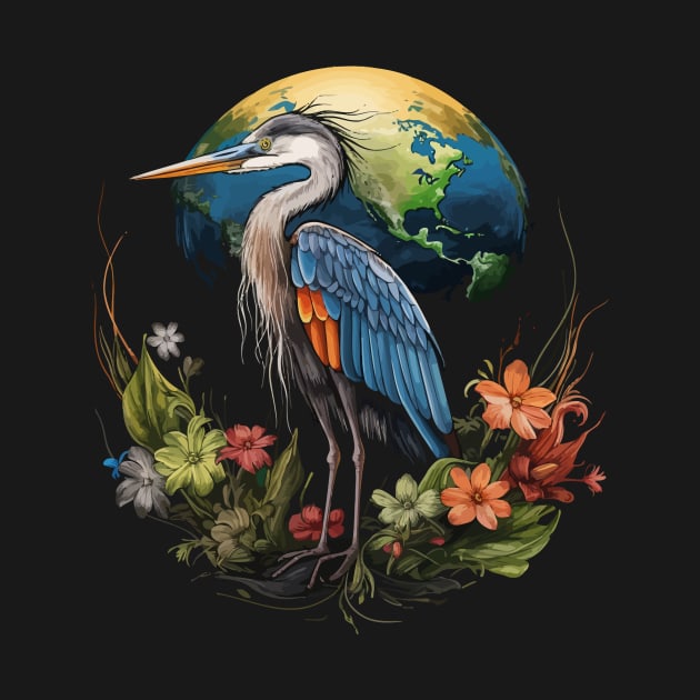 Heron Earth Day by JH Mart