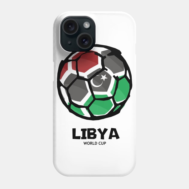 Libya Football Country Flag Phone Case by KewaleeTee