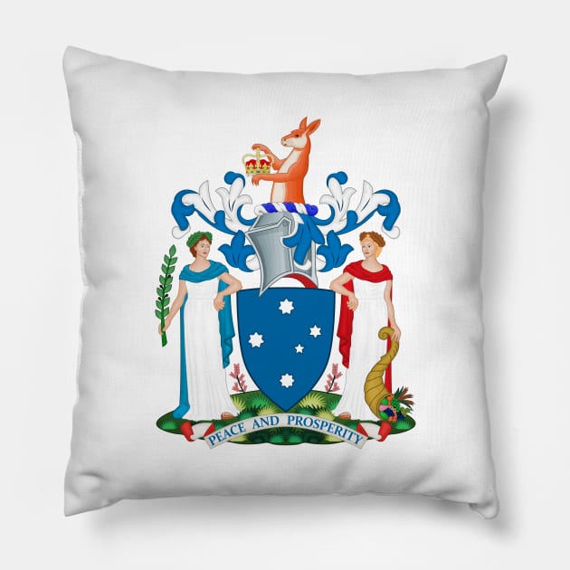 Coat of Arms of Victoria Pillow by Flags of the World