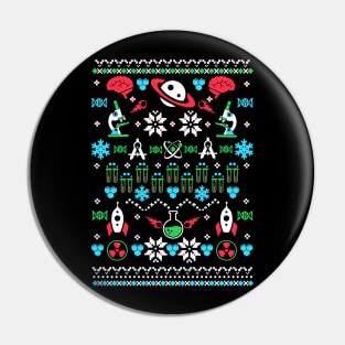 Science Ugly Christmas Pin