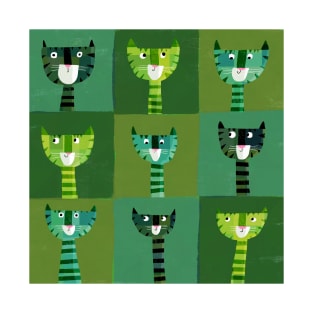 Green Cats T-Shirt