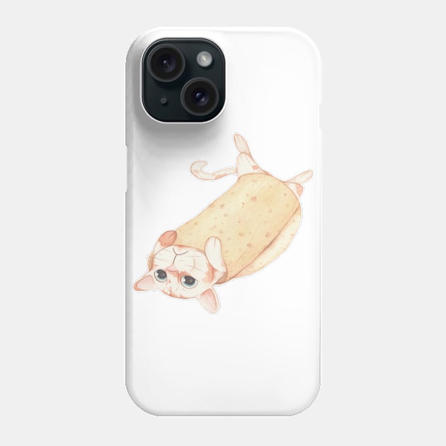 Purrito Phone Case by cshillustration