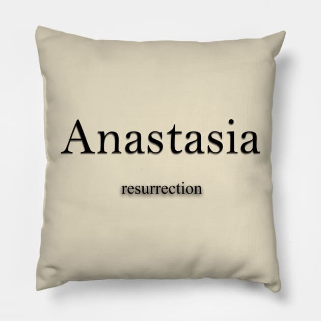 Anastasia Name meaning Pillow by Demonic cute cat