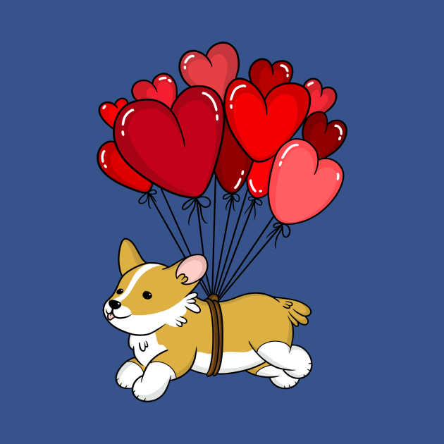 Cute Corgi Valentines Day by IhateDumplings