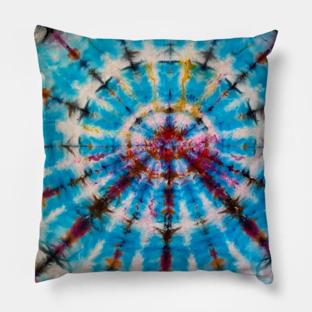 Teal medallion Pillow by Art Quilts by Rhonda