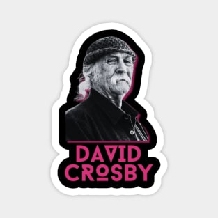 David crosby\\retro fan art Magnet